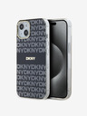 DKNY PC/TPU Repeat Pattern Tonal Stripe Magsafe Back Cover за iPhone 14 Black DKNY