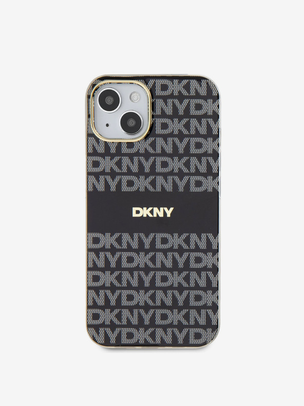 DKNY PC/TPU Repeat Pattern Tonal Stripe Magsafe Back Cover за iPhone 14 Black DKNY