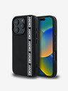 DKNY DKNY 3D каучуков капак с повтарящо се линейно лого за iPhone 16 Pro Black