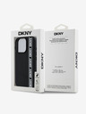 DKNY DKNY 3D каучуков капак с повтарящо се линейно лого за iPhone 16 Pro Black