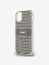 DKNY PC/TPU Повтарящ се модел с тонални ивици Magsafe заден капак за iPhone 11 Beige DKNY