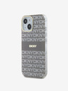 DKNY PC/TPU Repeat Pattern Tonal Stripe Magsafe Back Cover за iPhone 15 Beige DKNY