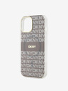 DKNY PC/TPU Repeat Pattern Tonal Stripe Magsafe Back Cover за iPhone 15 Beige DKNY