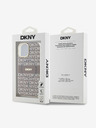 DKNY PC/TPU Repeat Pattern Tonal Stripe Magsafe Back Cover за iPhone 15 Beige DKNY