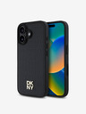 DKNY DKNY PU кожа с повтарящ се модел Stack Logo MagSafe заден капак за iPhone 16 Plus Black