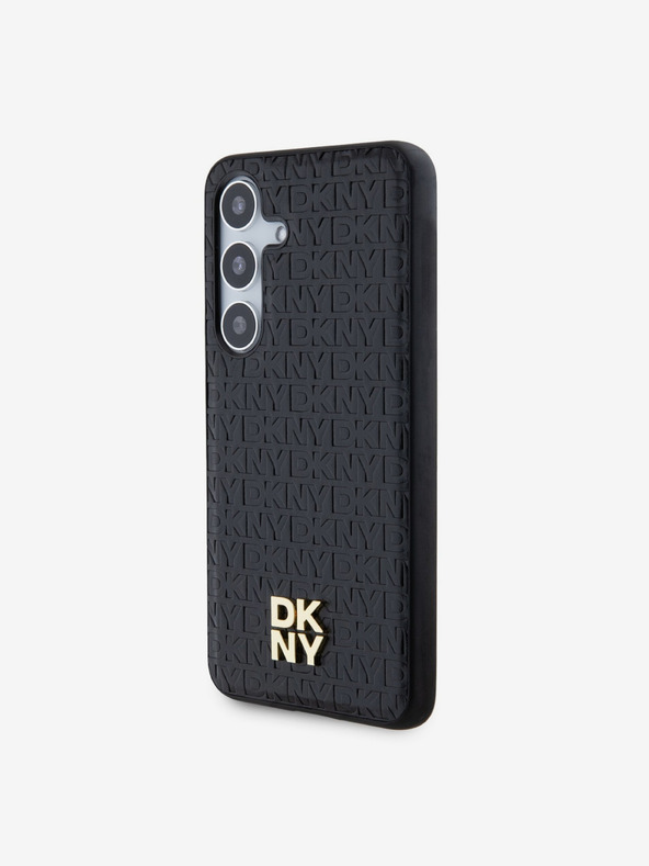 DKNY DKNY PU кожен капак с повтарящ се модел и лого Magsafe за Samsung Galaxy S24+ Black