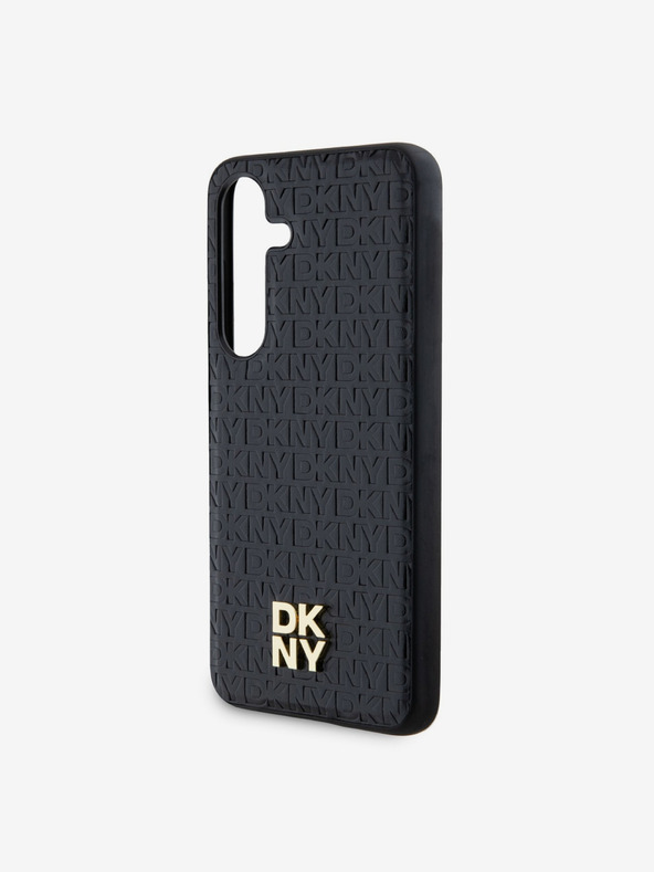DKNY DKNY PU кожен капак с повтарящ се модел и лого Magsafe за Samsung Galaxy S24+ Black