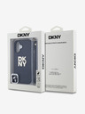 DKNY DKNY PU кожа с лого на стека и каишка за китката заден капак за iPhone 16 черен