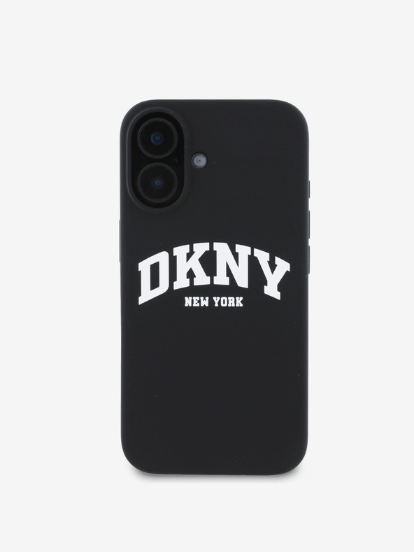 DKNY DKNY Течен силиконов капак с лого на арката MagSafe за iPhone 16 Plus Black