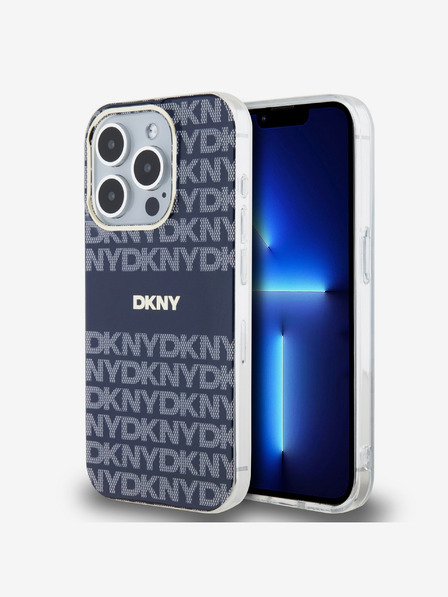 DKNY PC/TPU Repeat Pattern Tonal Stripe Magsafe Back Cover за iPhone 13 Pro Blue DKNY