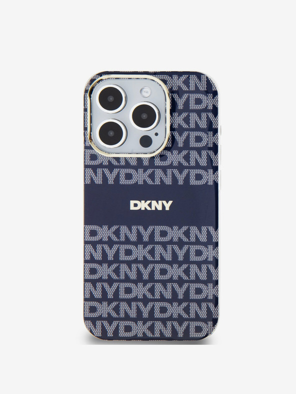 DKNY PC/TPU Repeat Pattern Tonal Stripe Magsafe Back Cover за iPhone 13 Pro Blue DKNY