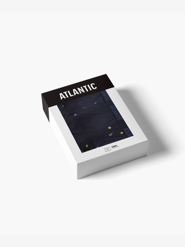 Atlantic Мъжки боксерки ATLANTIC 3Pack - тъмно сини
