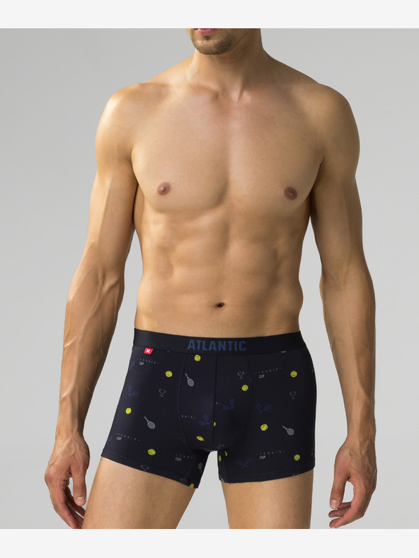 Atlantic Мъжки боксерки ATLANTIC 3Pack - тъмно сини