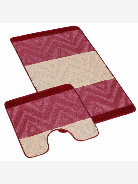 Bellatex Изтривалка за баня и тоалетна шеврон бордо Bellatex