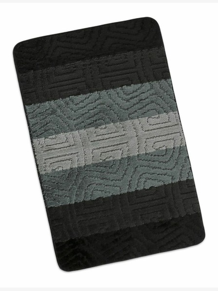 Bellatex Изтривалка за баня 60x100cm сиви спирали Bellatex