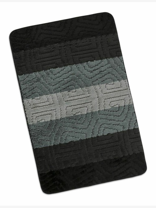 Bellatex Изтривалка за баня 60x100cm сиви спирали Bellatex