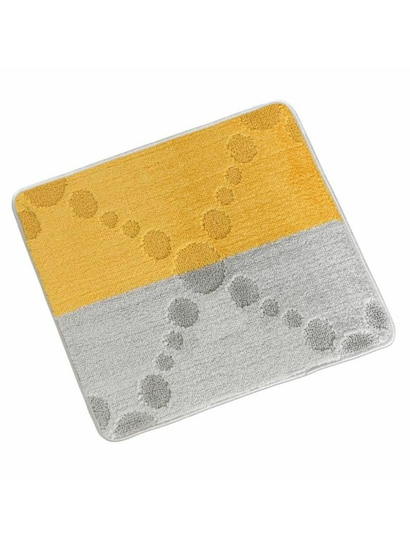 Bellatex Килимче за тоалетна 50x60cm лъчи сиво и жълто Bellatex