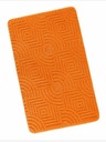 Bellatex Килимче за баня 60x100cm лабиринт оранжево Bellatex