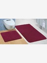 Bellatex Изтривалка за баня и тоалетна Micro burgundy Bellatex