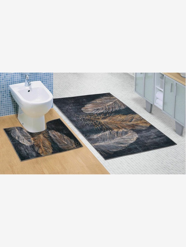 Bellatex Килимче за баня и тоалетна Перо 3D Bellatex