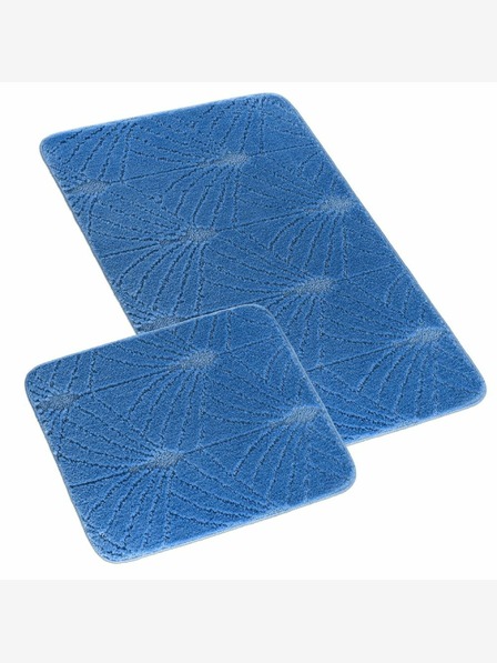 Bellatex Килимче за баня и тоалетна василиково тъмно синьо Bellatex