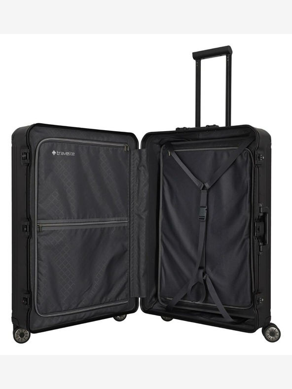 Travelite Пътнически куфар Travelite Next 2.0 L Black Matt
