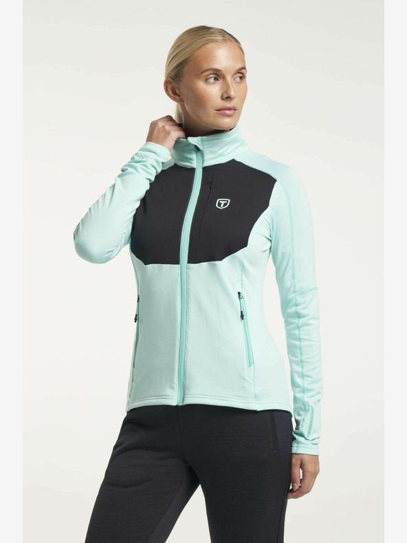 Tenson Дамски функционален суитчър Tenson Txlite с цял цип W Светло тюркоазено