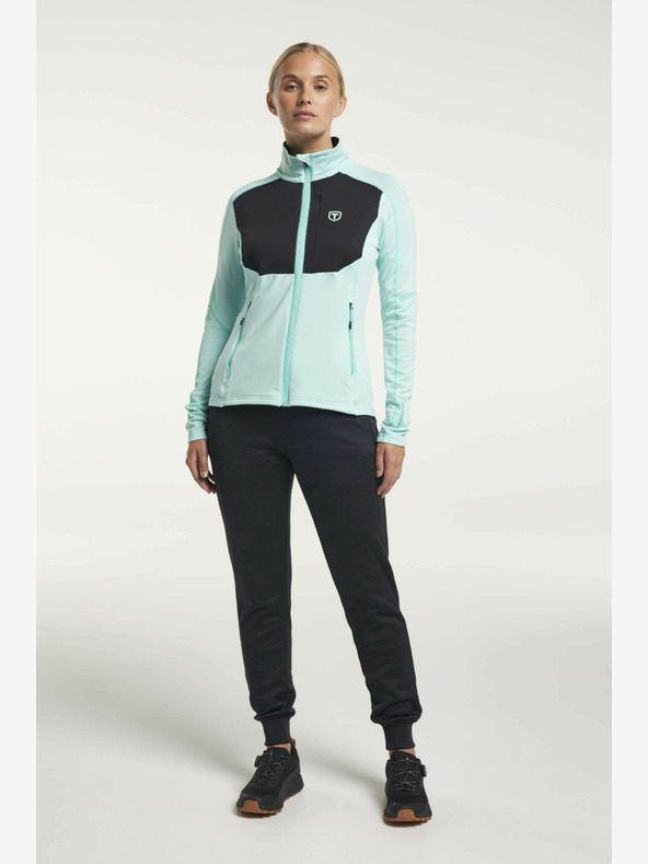 Tenson Дамски функционален суитчър Tenson Txlite с цял цип W Светло тюркоазено