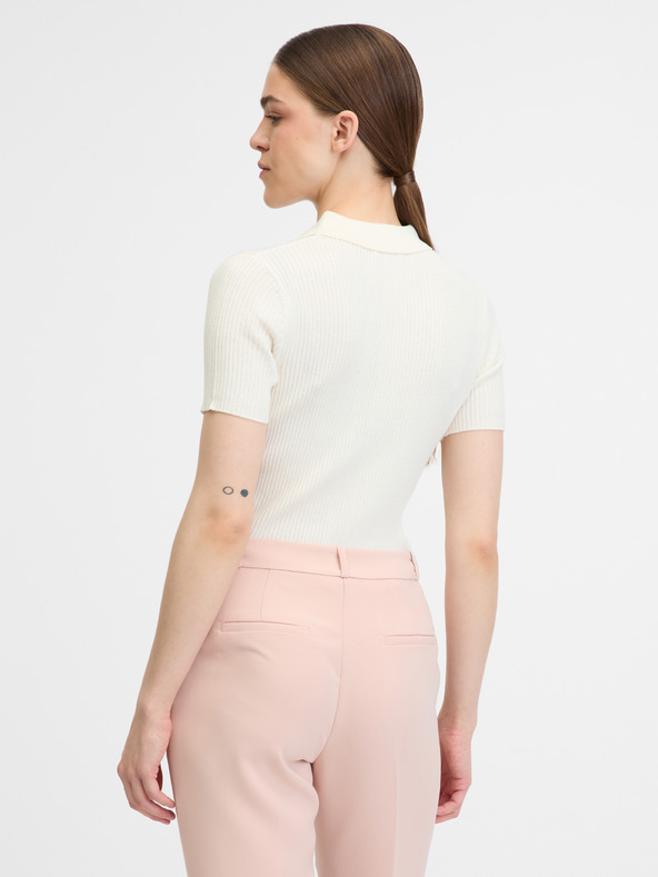 Orsay Бяла дамска тениска с къс ръкав ORSAY