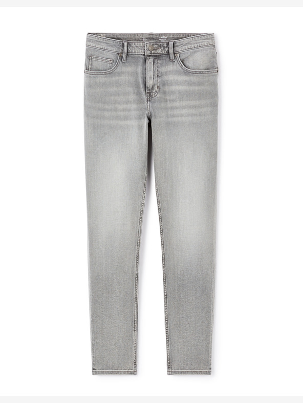 Celio Сиви мъжки тънки дънки Foslim