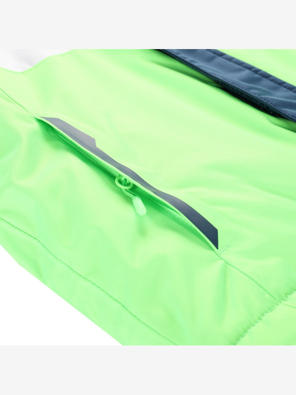 ALPINE PRO Детско ски яке с мембрана ptx snow ALPINE PRO DEARO неоново зелен гекон