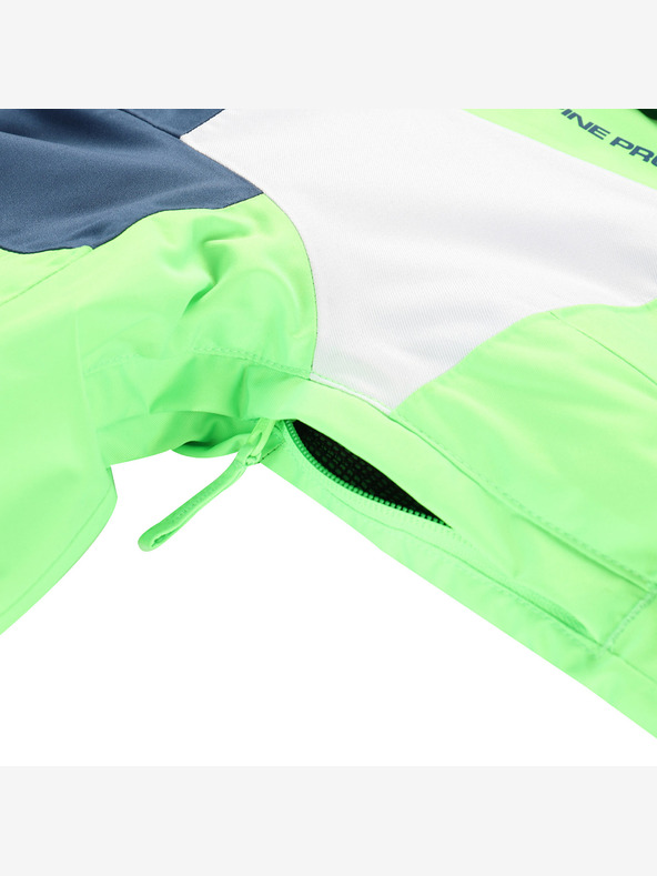 ALPINE PRO Детско ски яке с мембрана ptx snow ALPINE PRO DEARO неоново зелен гекон