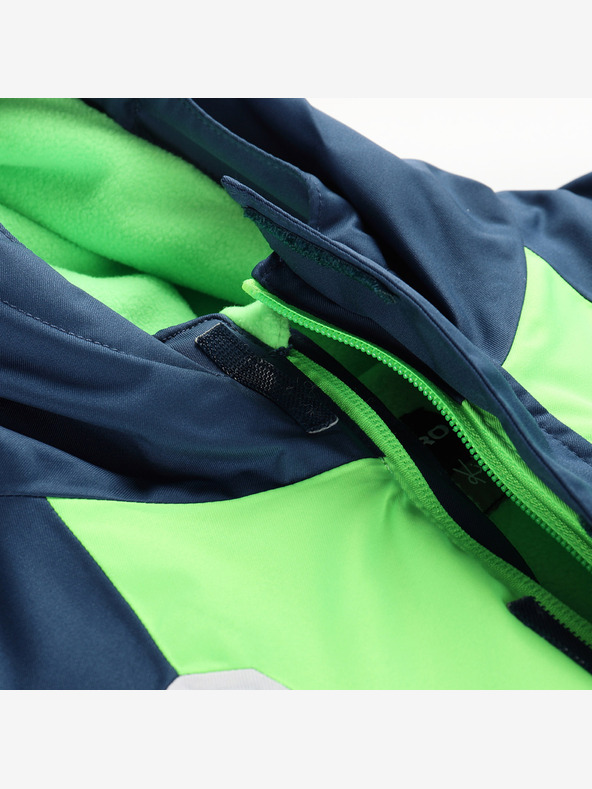 ALPINE PRO Детско ски яке с мембрана ptx snow ALPINE PRO DEARO неоново зелен гекон