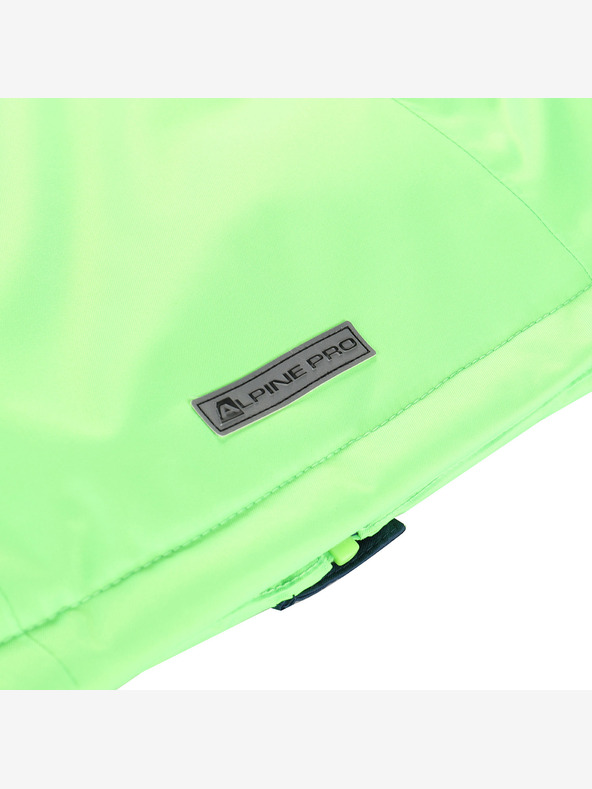ALPINE PRO Детско ски яке с мембрана ptx snow ALPINE PRO DEARO неоново зелен гекон