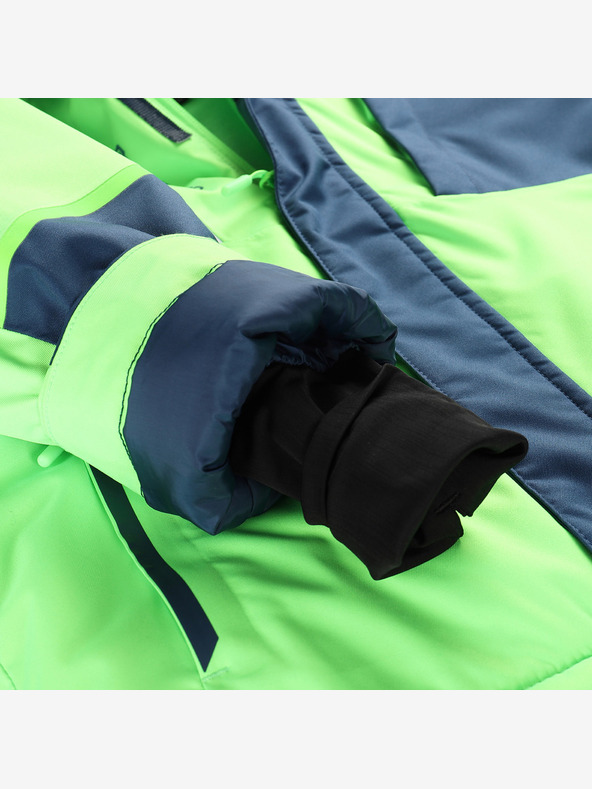 ALPINE PRO Детско ски яке с мембрана ptx snow ALPINE PRO DEARO неоново зелен гекон