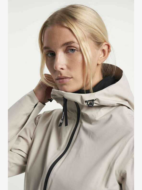 Tenson TENSON Дамска макси парка за начин на живот W светло бежово