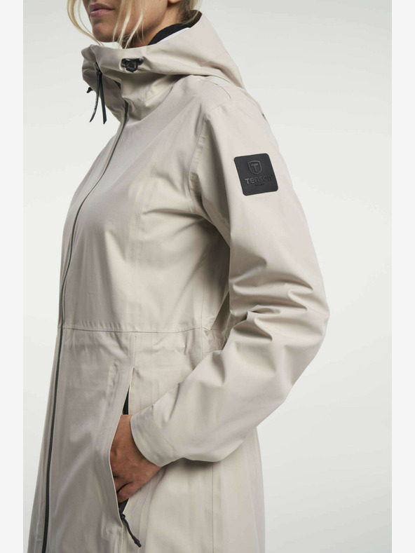 Tenson TENSON Дамска макси парка за начин на живот W светло бежово