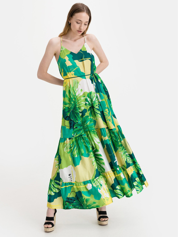 Guess Зелената рокля на Guess Angelica за жени