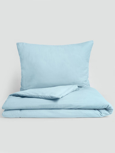 Kvalitex Класическо фланелено спално бельо 140x200, 70x90cm светлосиньо