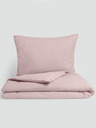 Kvalitex Удължено фланелено спално бельо за легло 140x220, 70x90cm розово