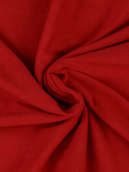 Kvalitex Единичен чаршаф от жарсе 120x200cm червен