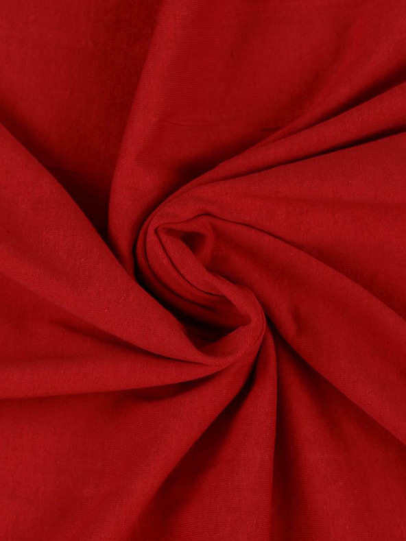 Kvalitex Единичен чаршаф от жарсе 120x200cm червен