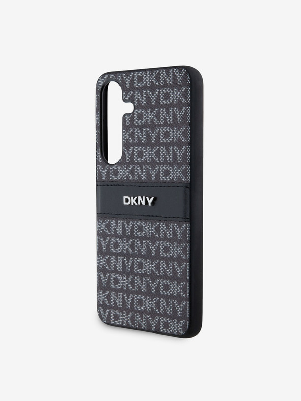 DKNY Заден капак от PC/TPU с повтарящ се десен ивици за Samsung Galaxy S24 Black DKNY