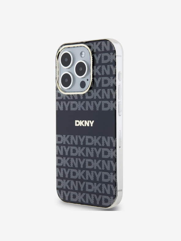 DKNY PC/TPU Repeat Pattern Tonal Stripe Magsafe Back Cover за iPhone 14 Pro Max Black DKNY