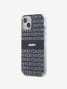 DKNY PC/TPU Repeat Pattern Tonal Stripe Magsafe Back Cover за iPhone 15 Black DKNY