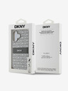 DKNY DKNY Заден капак от PU кожа с повтарящ се модел с тонални ивици за iPhone 16 Beige