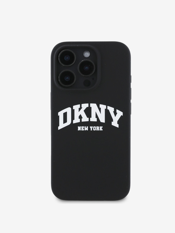 DKNY DKNY Заден капак от течен силикон с логото на MagSafe за iPhone 16 Pro Black