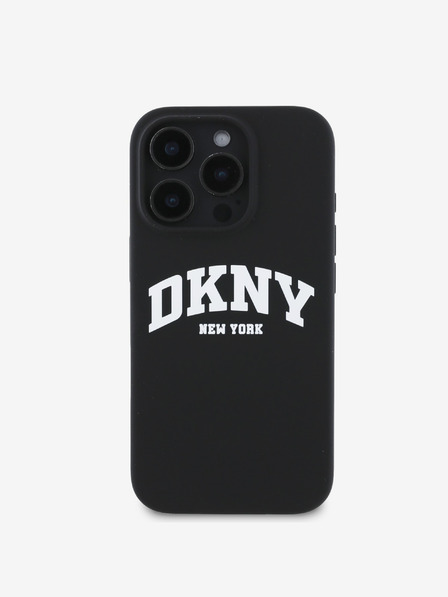 DKNY DKNY Заден капак от течен силикон с логото на MagSafe за iPhone 16 Pro Black