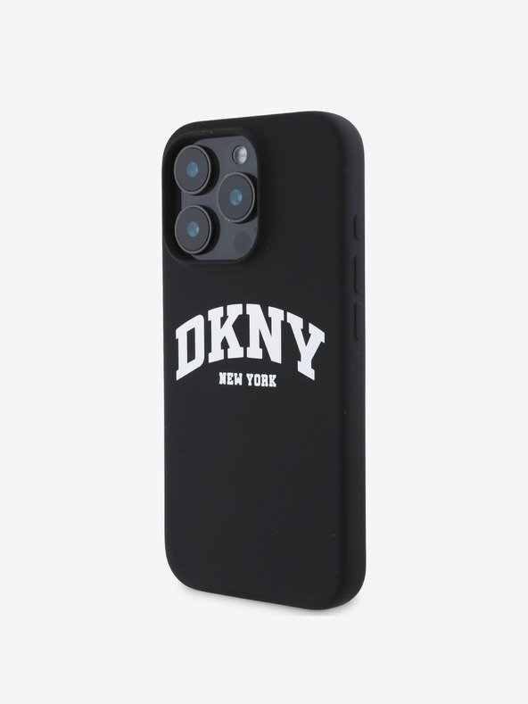 DKNY DKNY Заден капак от течен силикон с логото на MagSafe за iPhone 16 Pro Black