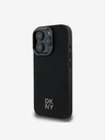 DKNY DKNY PU кожа с лого "Stack" Magsafe заден капак за iPhone 16 Pro Max Black